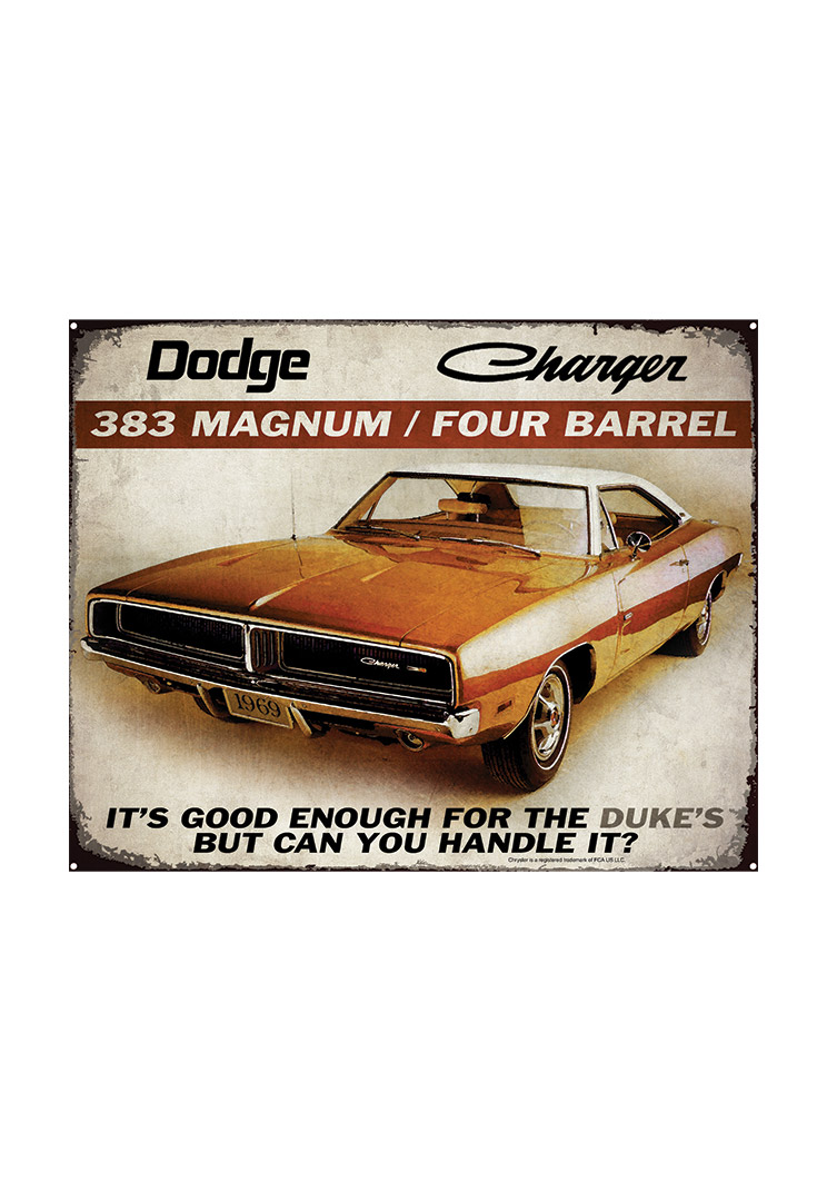 Charger Vintage Tin Sign